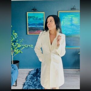 Express Cream Trench Coat